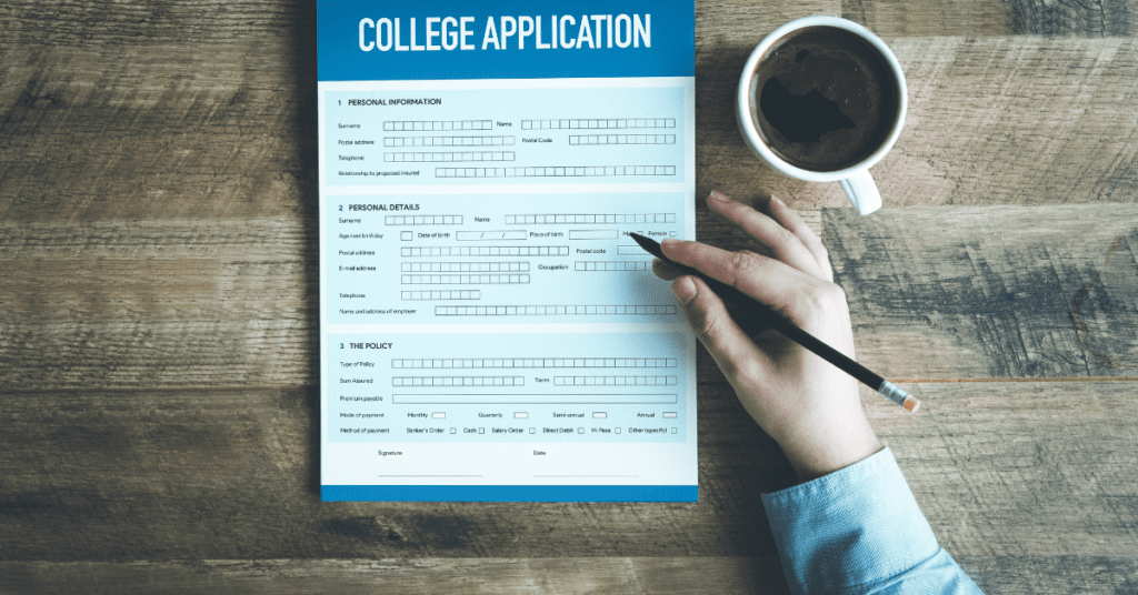 college application tips and form