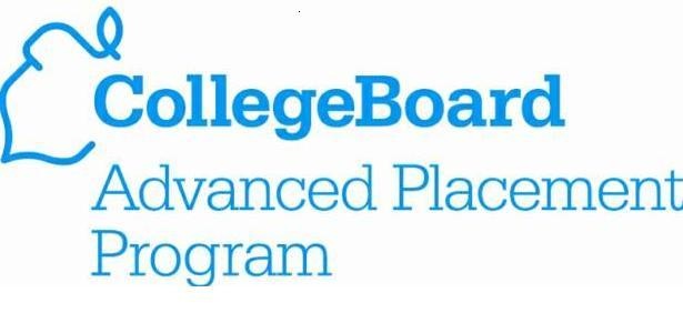 College Board Logo, Advanced Placement Program. White Background, Acorn.